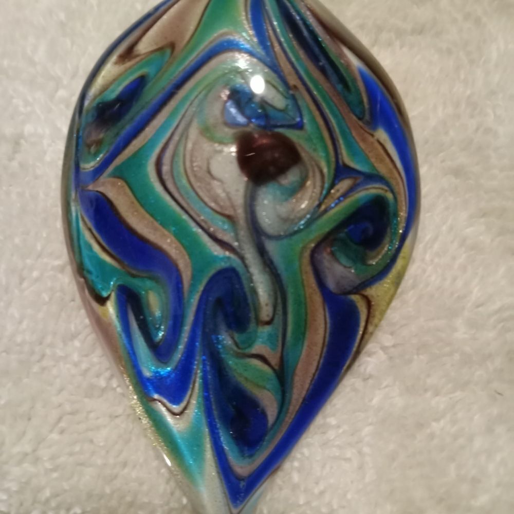 GLASS ART PENDANT 3" - Picture 2 of 4